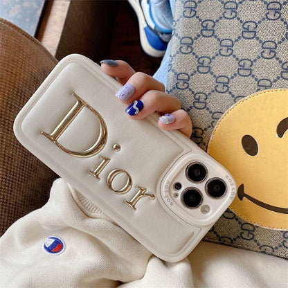 Luxury Dior Print Puffer Case - iPhone