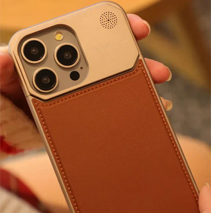 Titanium Leather iPhone Case