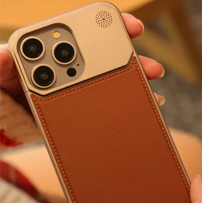 Titanium Leather iPhone Case