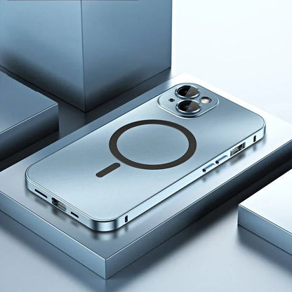 Exclusive Metallic Magnetic Shockproof MagSafe Case