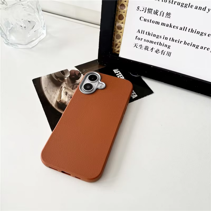 Luxurious Premium TPU Leather Case for iPhone