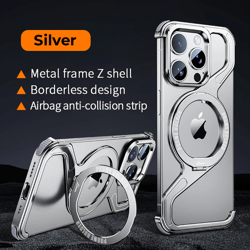 Z-shaped Metal Rotating Case for iPhone with Magsafe